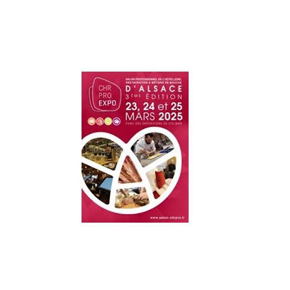 Venez nous voir au salon CHR PRO EXPO Colmar : hall 3 stand C01